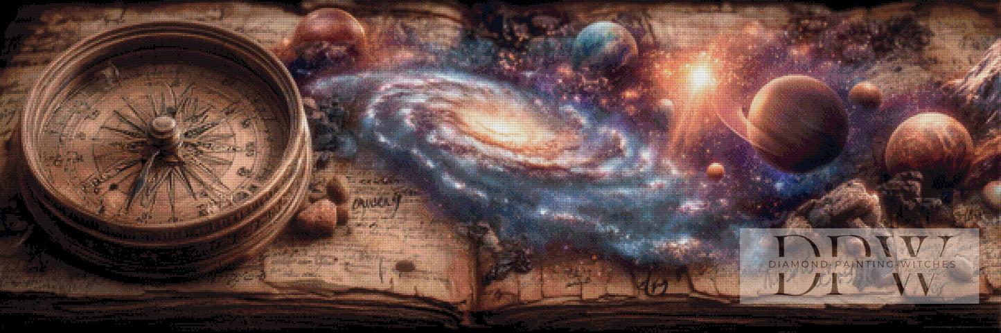 Im Sog der Galaxie by ellufija 150x50cm mit 160 Farben DPW-5080