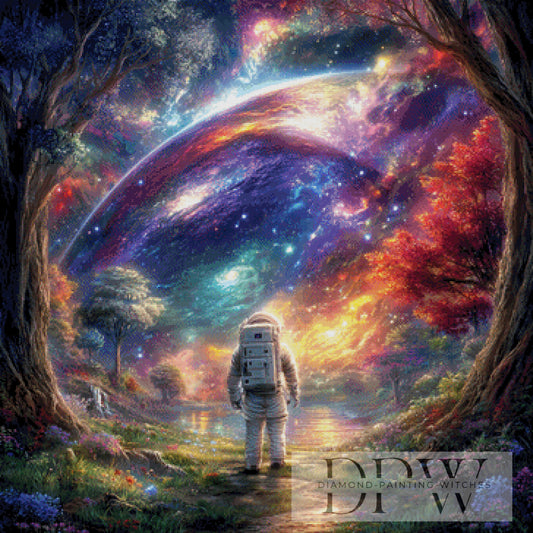 Galactic Wander by ellufija 90x90cm mit 340 Farben DPW-5094