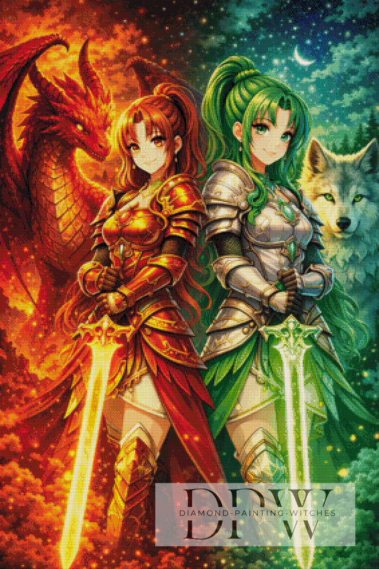 RedGreen Magical by Elly_A.I. 70x105cm mit 260 Farben DPW-5103