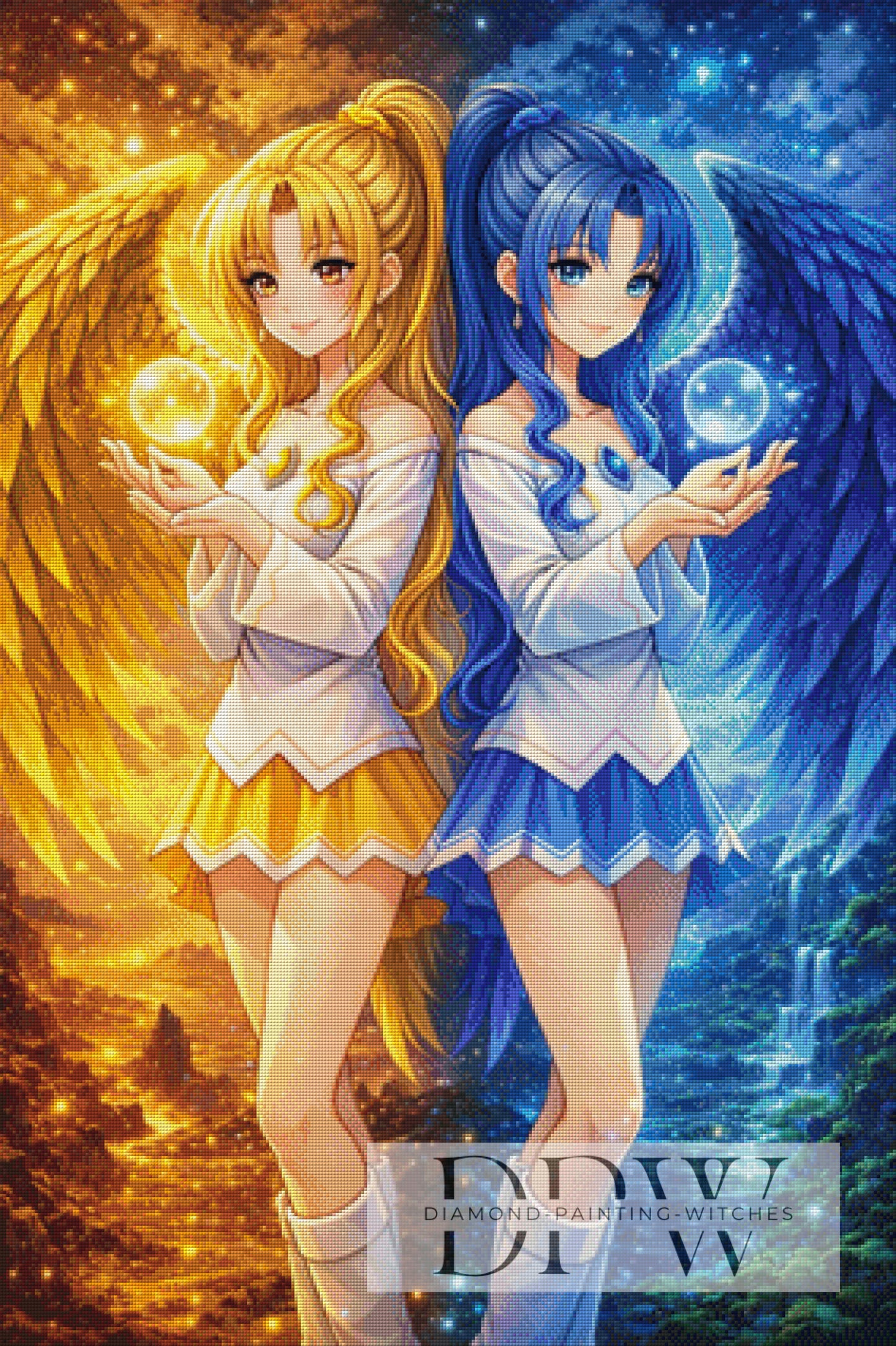 YinYang Dream by Elly_A.I. 70x105cm mit 250 Farben DPW-5104