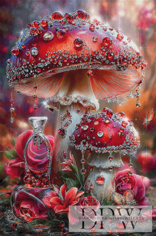 Surreal Mushroom by Catill 60x90cm mit 290 Farben DPW-5130