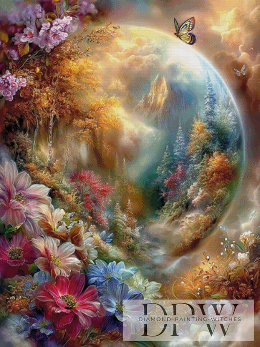 Natur Bobble by Maggie 90x120cm mit 340 Farben DPW-5155