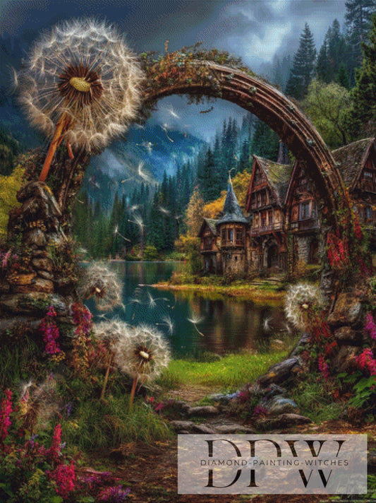 Wundersames Tor by Maggie 90x120cm mit 250 Farben DPW-5156
