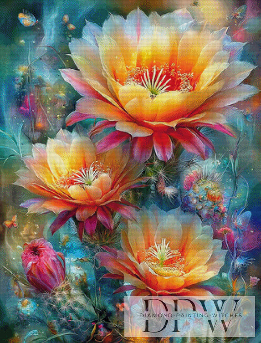 Blumenpracht by Maggie 80x105cm mit 420 Farben DPW-5157