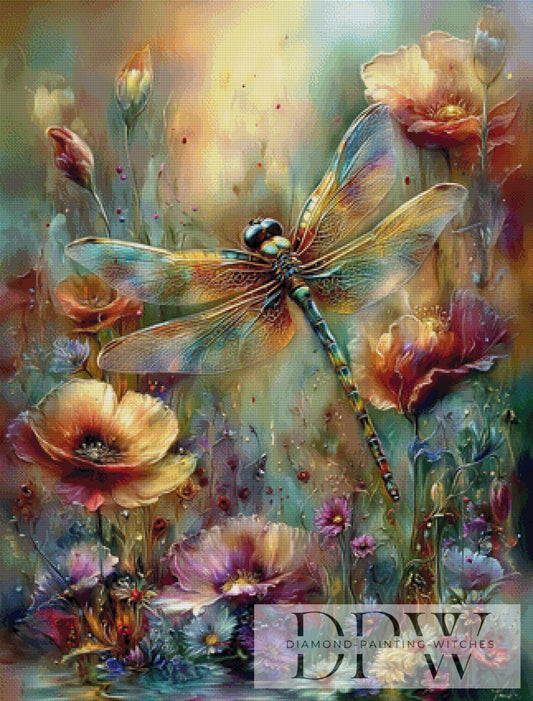 Flug der Libelle by Maggie 80x105cm mit 310 Farben DPW-5159