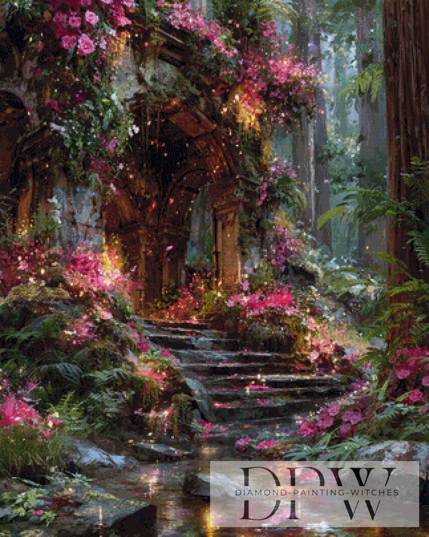 Portal der ewigen Blüte by Lisa Morgan 80x100cm mit 310 Farben DPW-5168