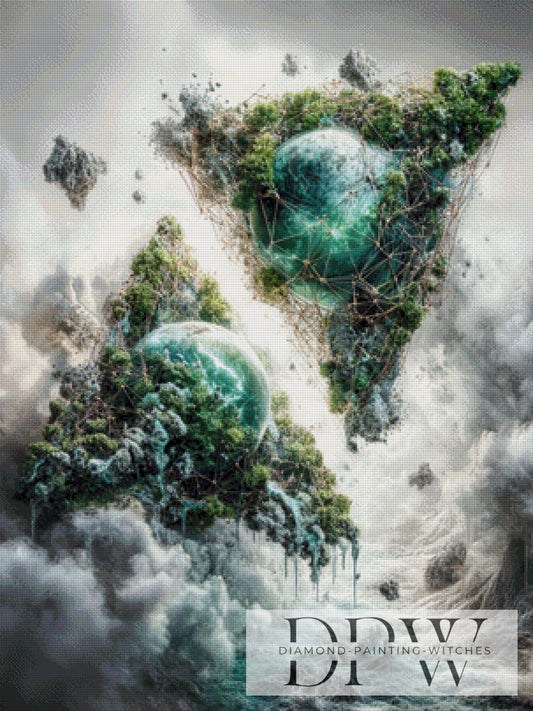 Triangle Planet by Pixxel Pics 75x100cm mit 165 Farben DPW-516