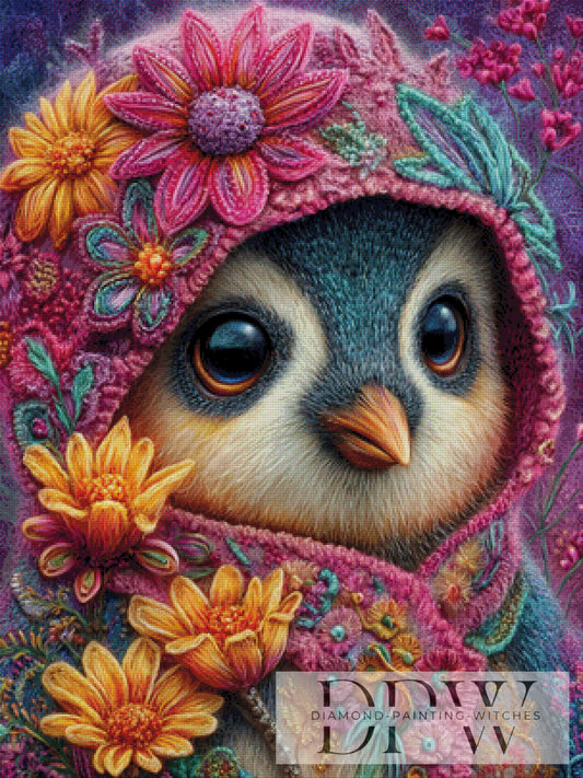 Strickpingu by Sweet_Loco_AI 75x100cm mit 340 Farben DPW-5182