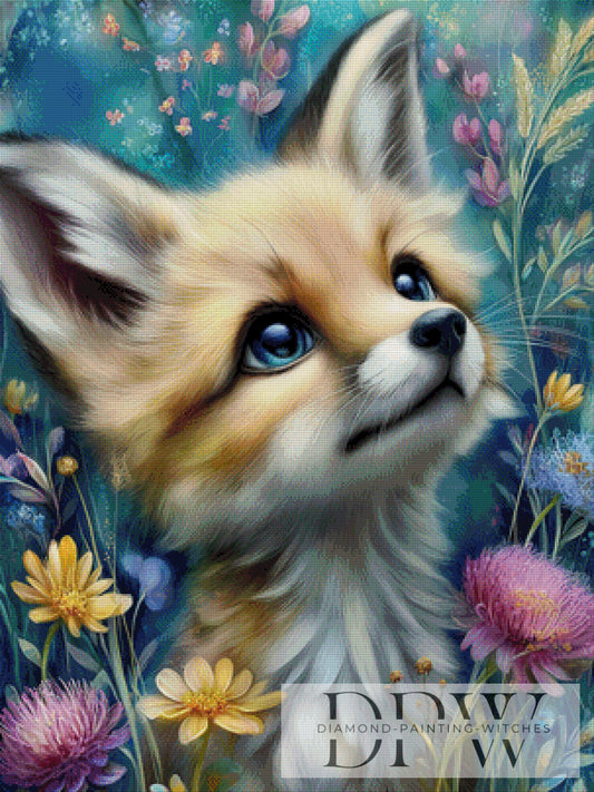 Fuchsjunges by Sweet_Loco_AI 75x100cm mit 280 Farben DPW-5190