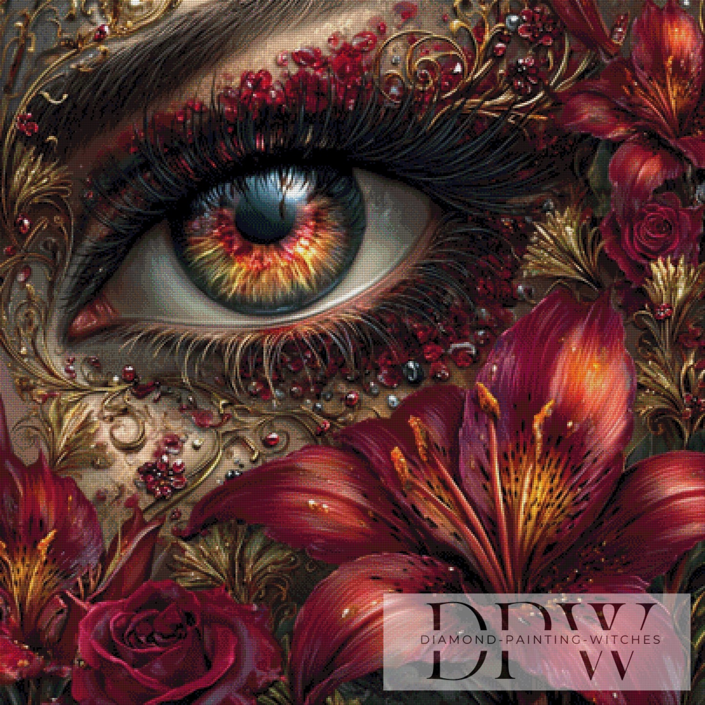 Seelenblick by Casalla Vendetta 100x100cm mit 260 Farben DPW-5198