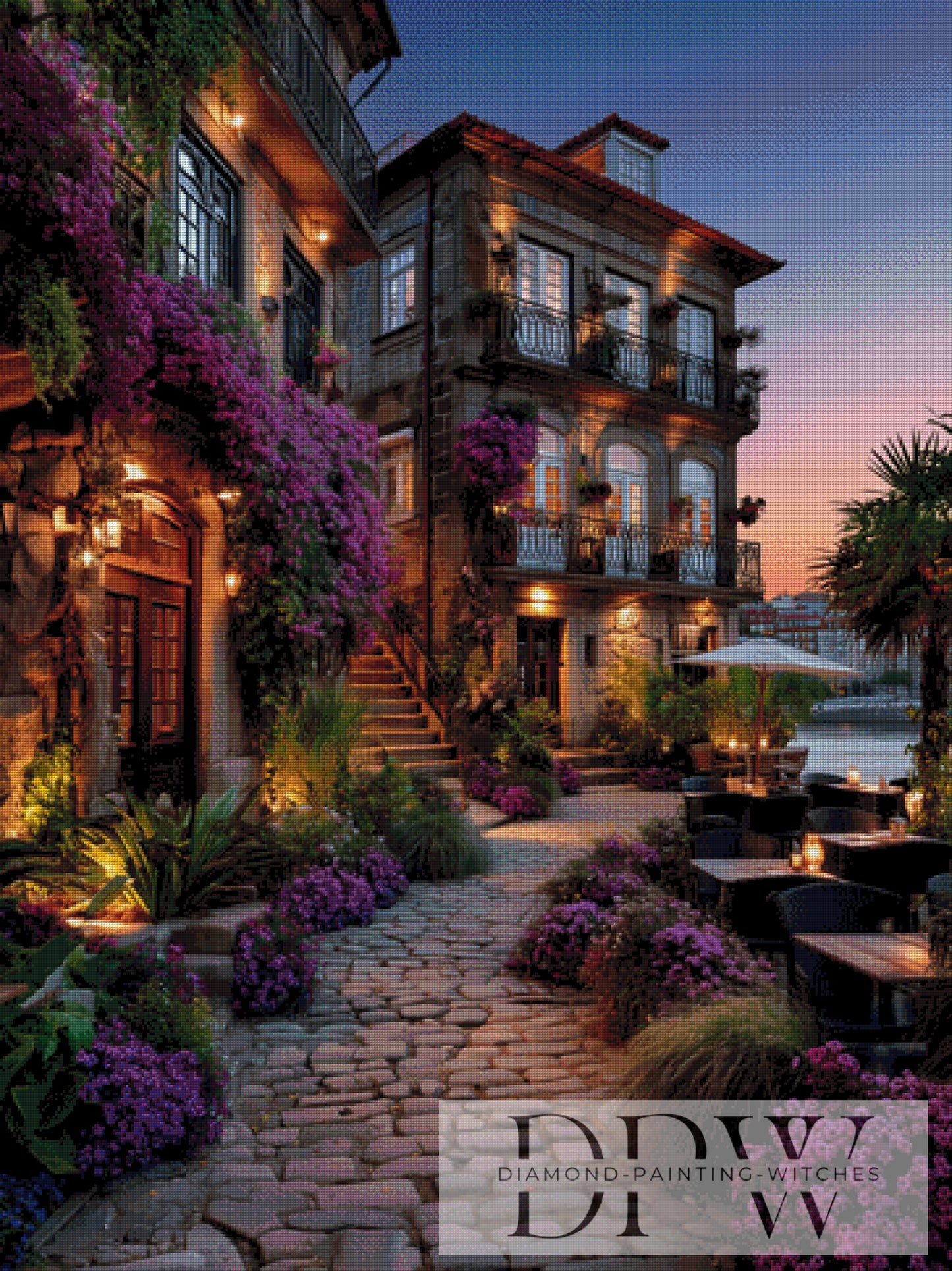 Abendflor by QN 90x120cm mit 230 Farben DPW-519