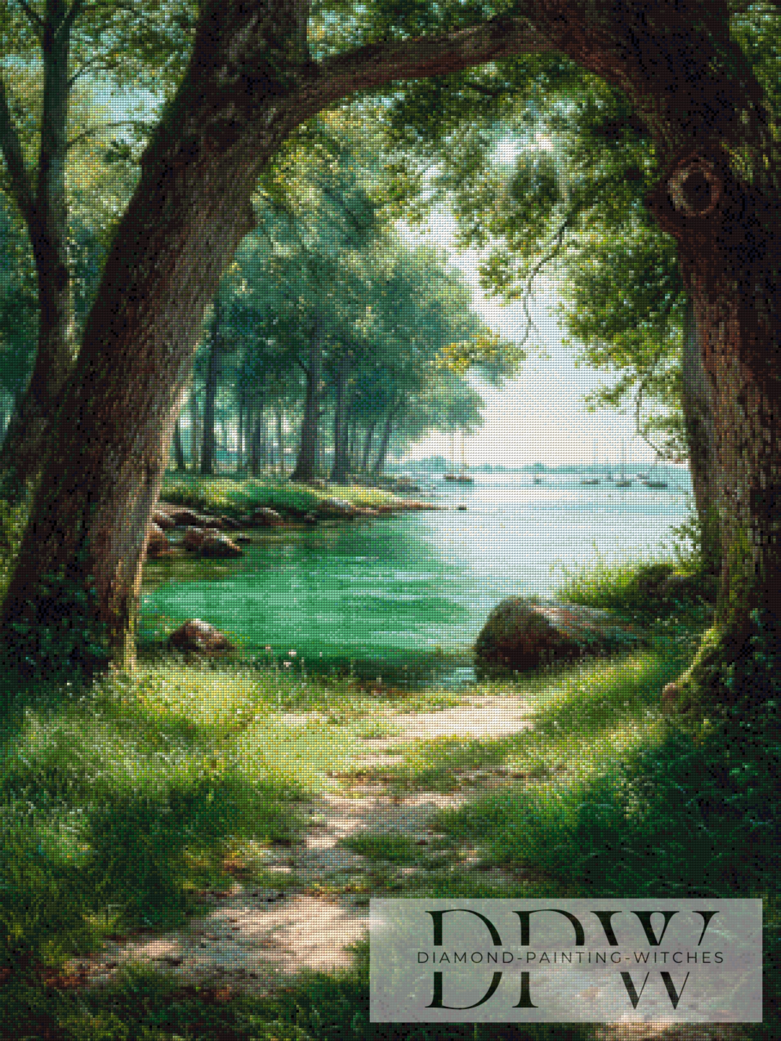Blick auf den See by Elly_A.I mit 170 Farben
