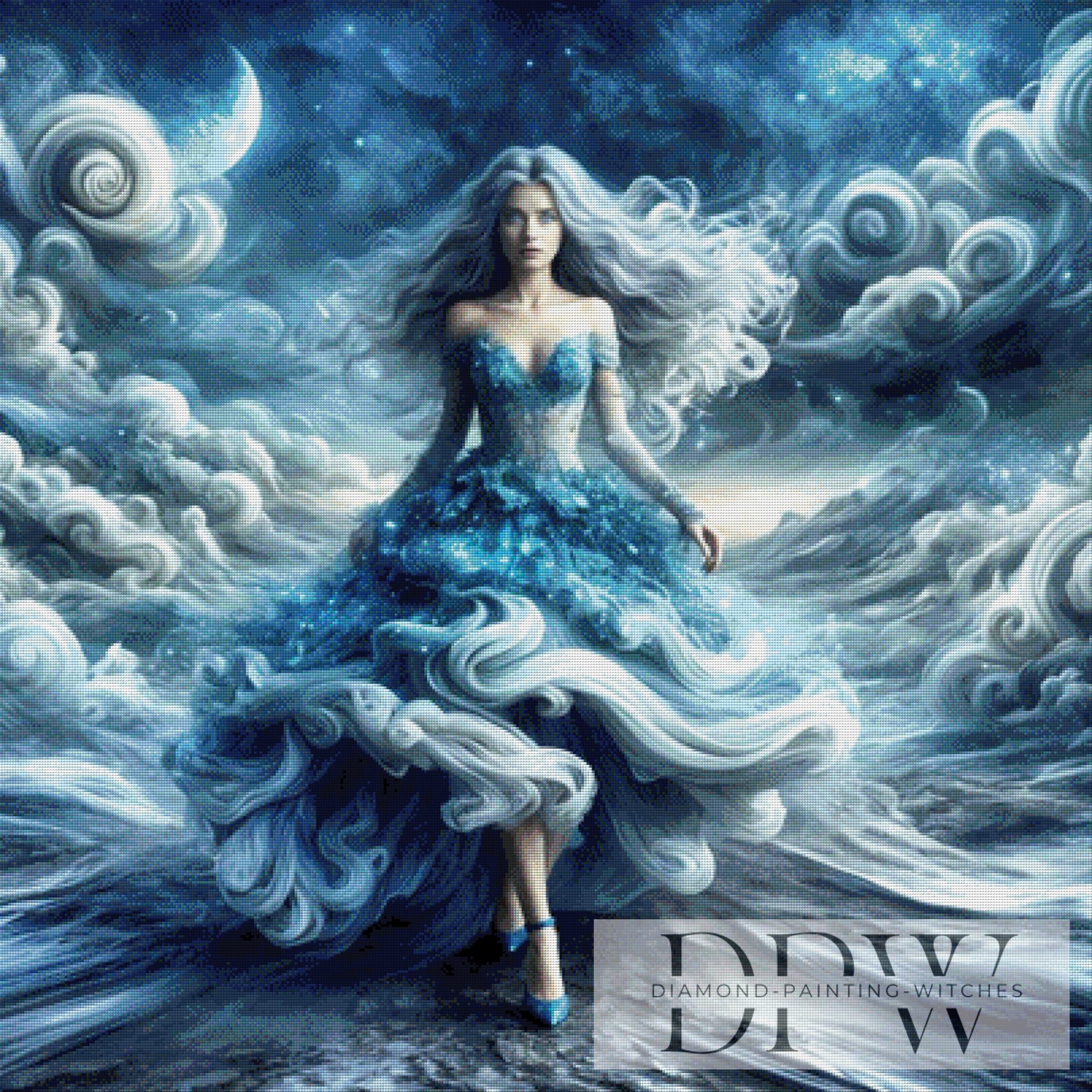 Wind incarnate by Pixxel Pics 100x100cm mit 125 Farben DPW-5238