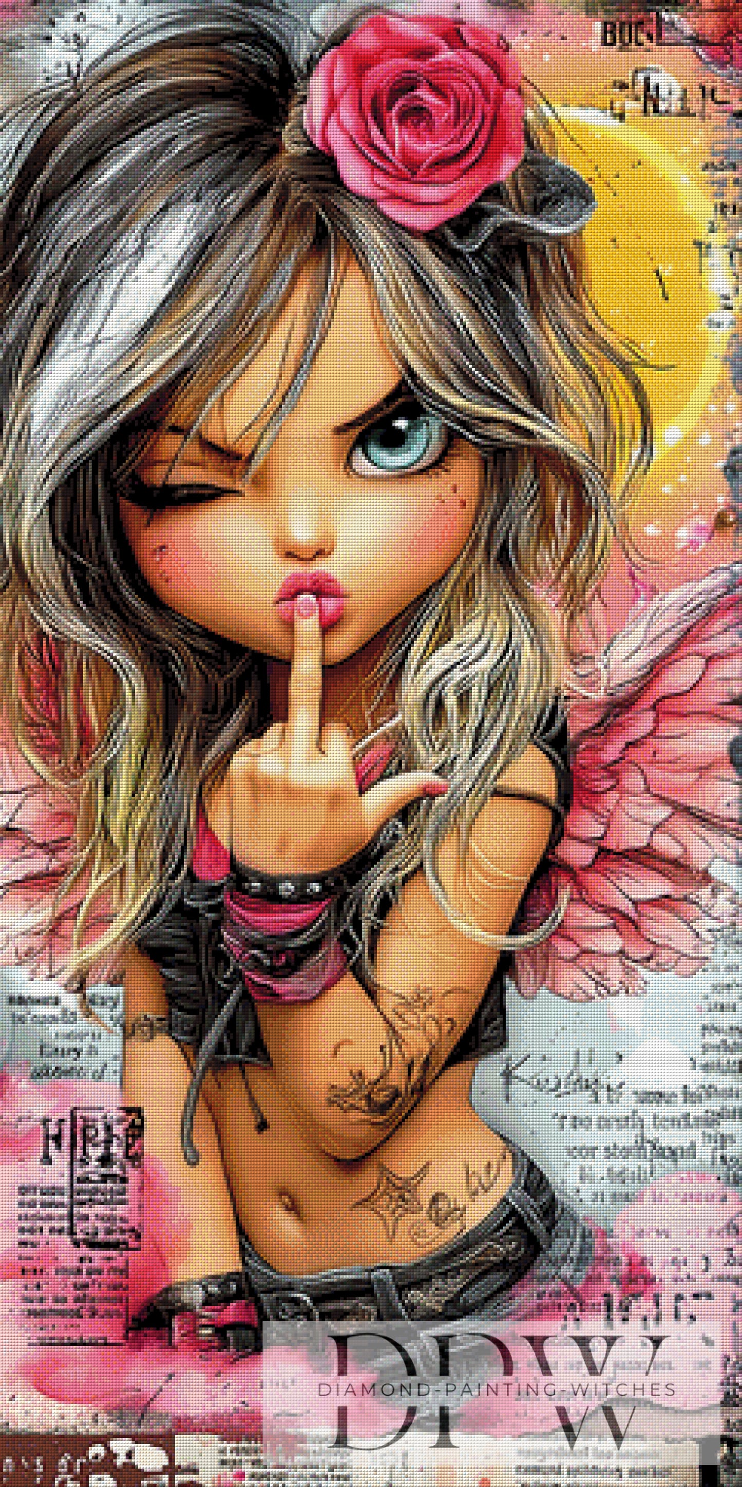 Kannst mich mal... by Elly_A.I 60x120cm mit 270 Farben DPW-5239