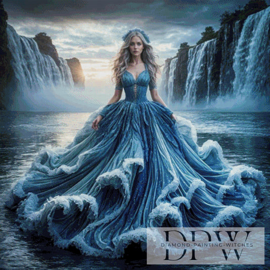 Water incarnate by Pixxel Pics 100x100cm mit 130 Farben DPW-5240