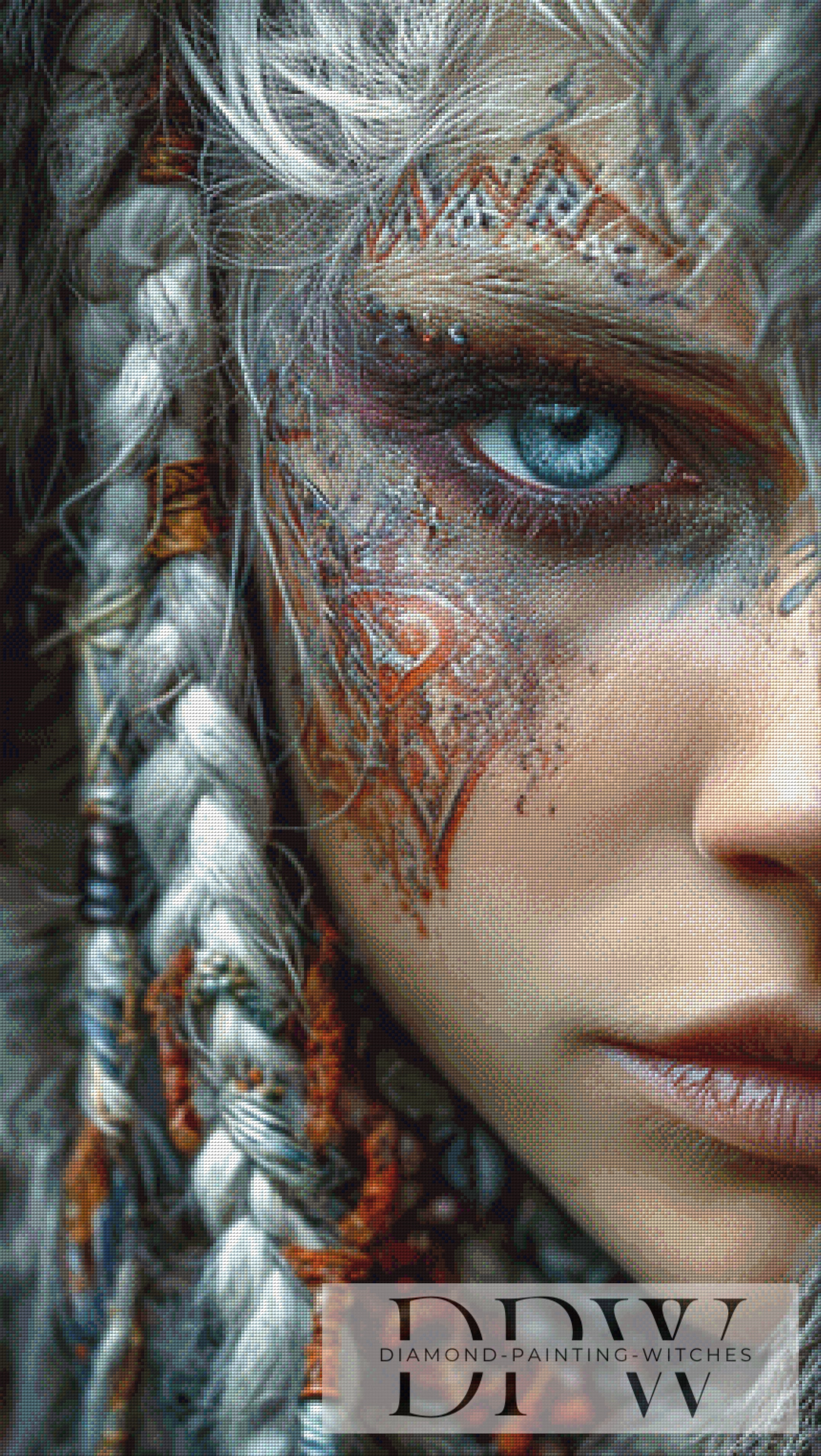 Kriegerin by Elly_A.I. mit 170 Farben