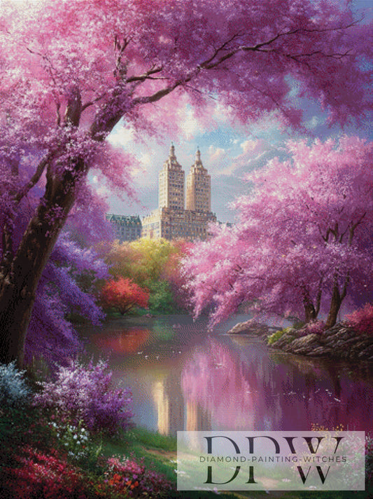 Königlicher Teich by Maggie 90x120cm mit 260 Farben DPW-5246