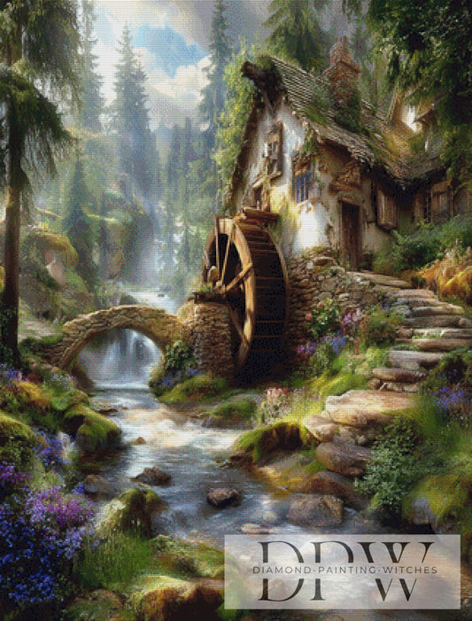 Steinbachmühle by Maggie 80x105cm mit 210 Farben DPW-5248