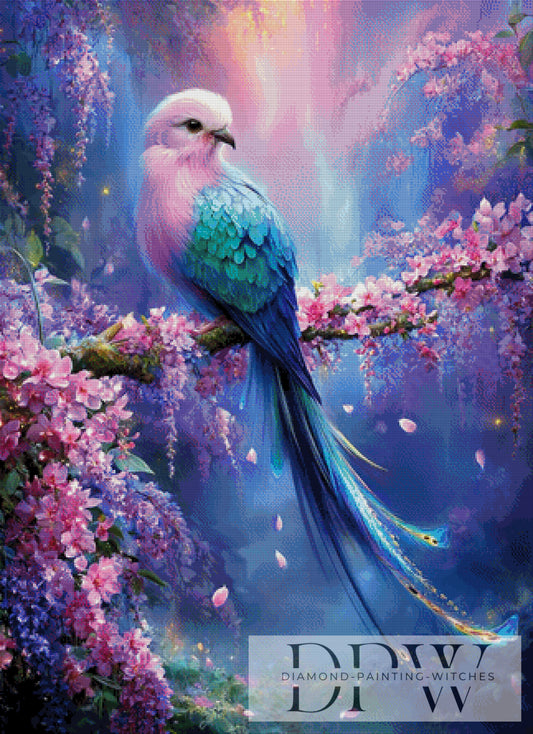 Paradiesvogel by Maggie 80x110cm mit 300 Farben DPW-5253