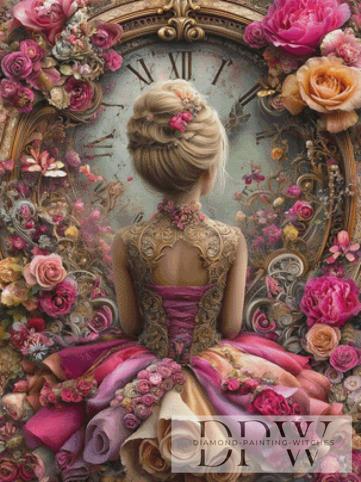 Time of Roses by CleoDora 75x100cm mit 250 Farben DPW-5270