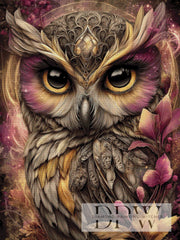 Käuzchen Klara by Sweet_Loco_AI 75x100 mit 150 Farben