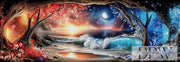 Redblue Night on Beach by theA.art mit 310 Farben