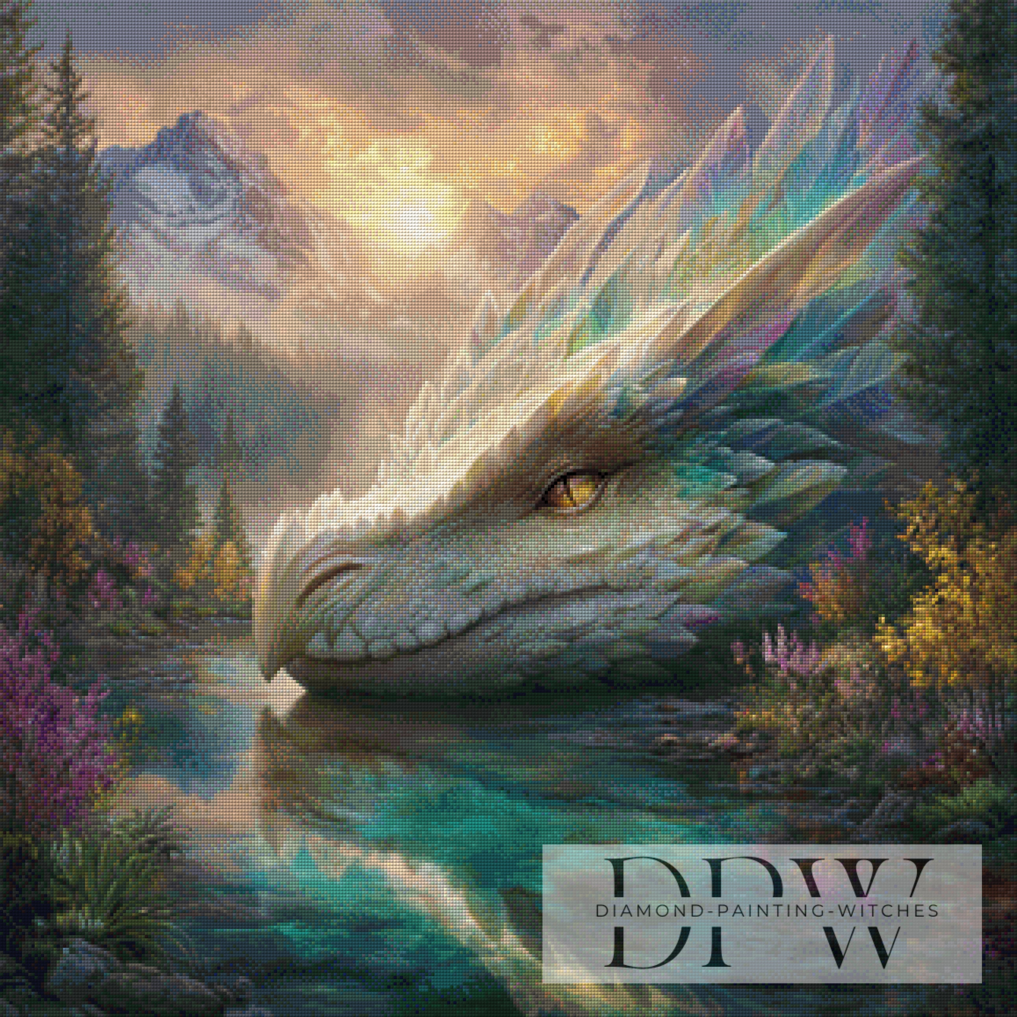 Drache der Kristallflut by Lisa Morgan mit 190 Farben