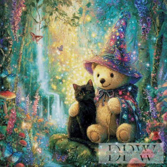Zauberbär by Lisa Morgan 90x90cm mit 330 Farben DPW-548