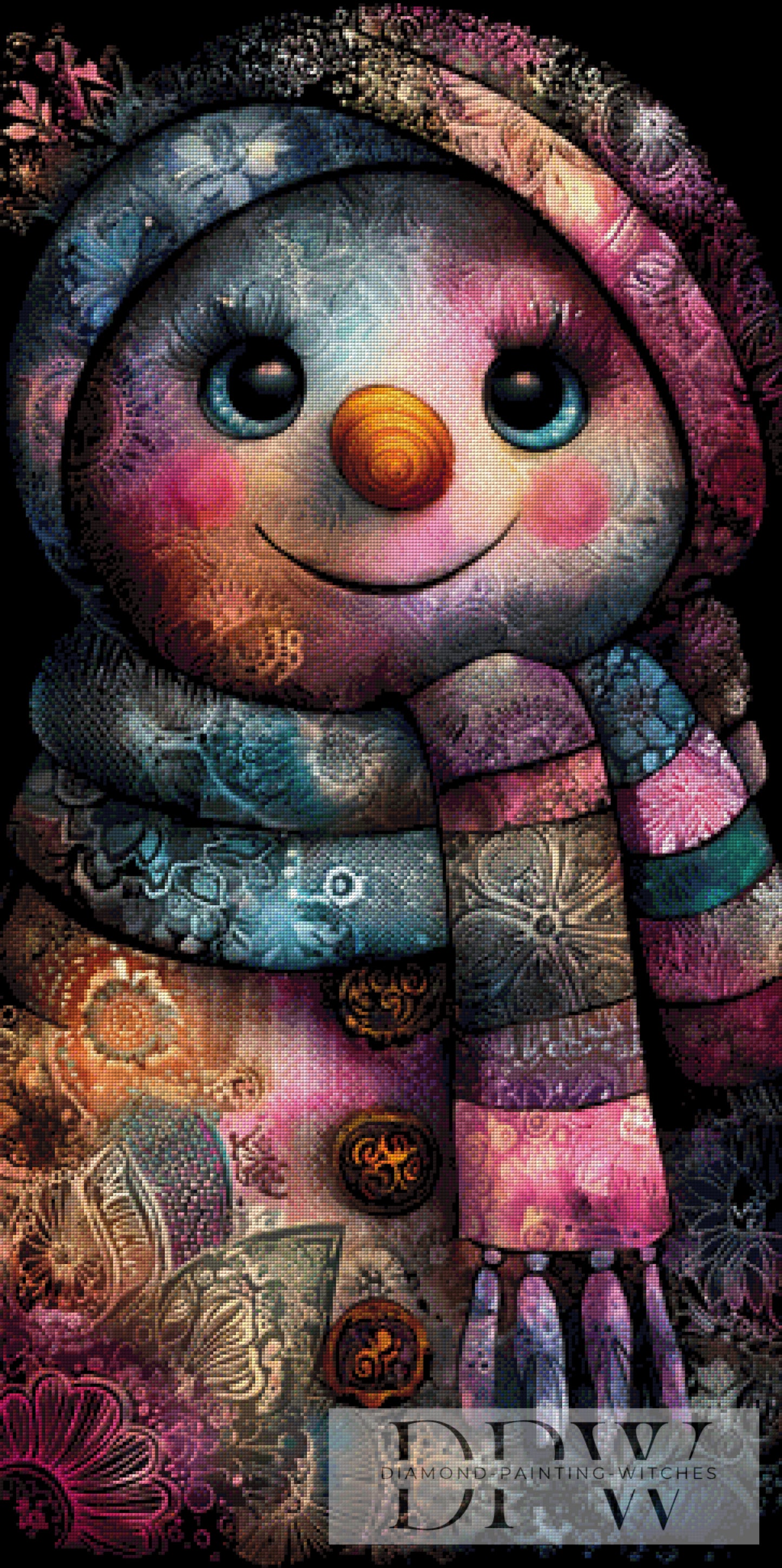 Frostige Schönheit by Elly_A.I  60x120cm mit 300 Farben DPW-550