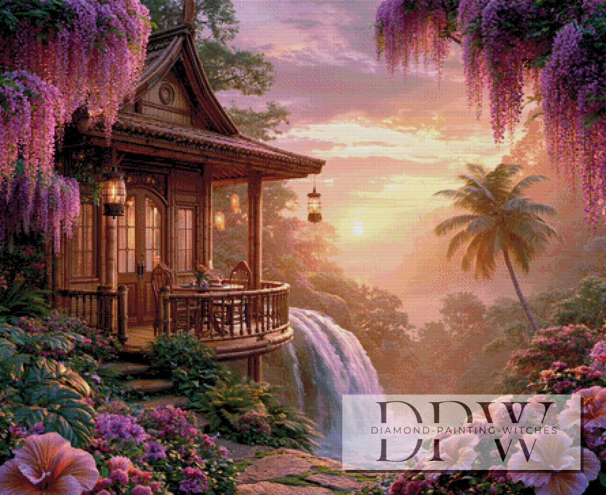 Harmonie am Wasserfall by Lisa Morgan mit 250 Farben