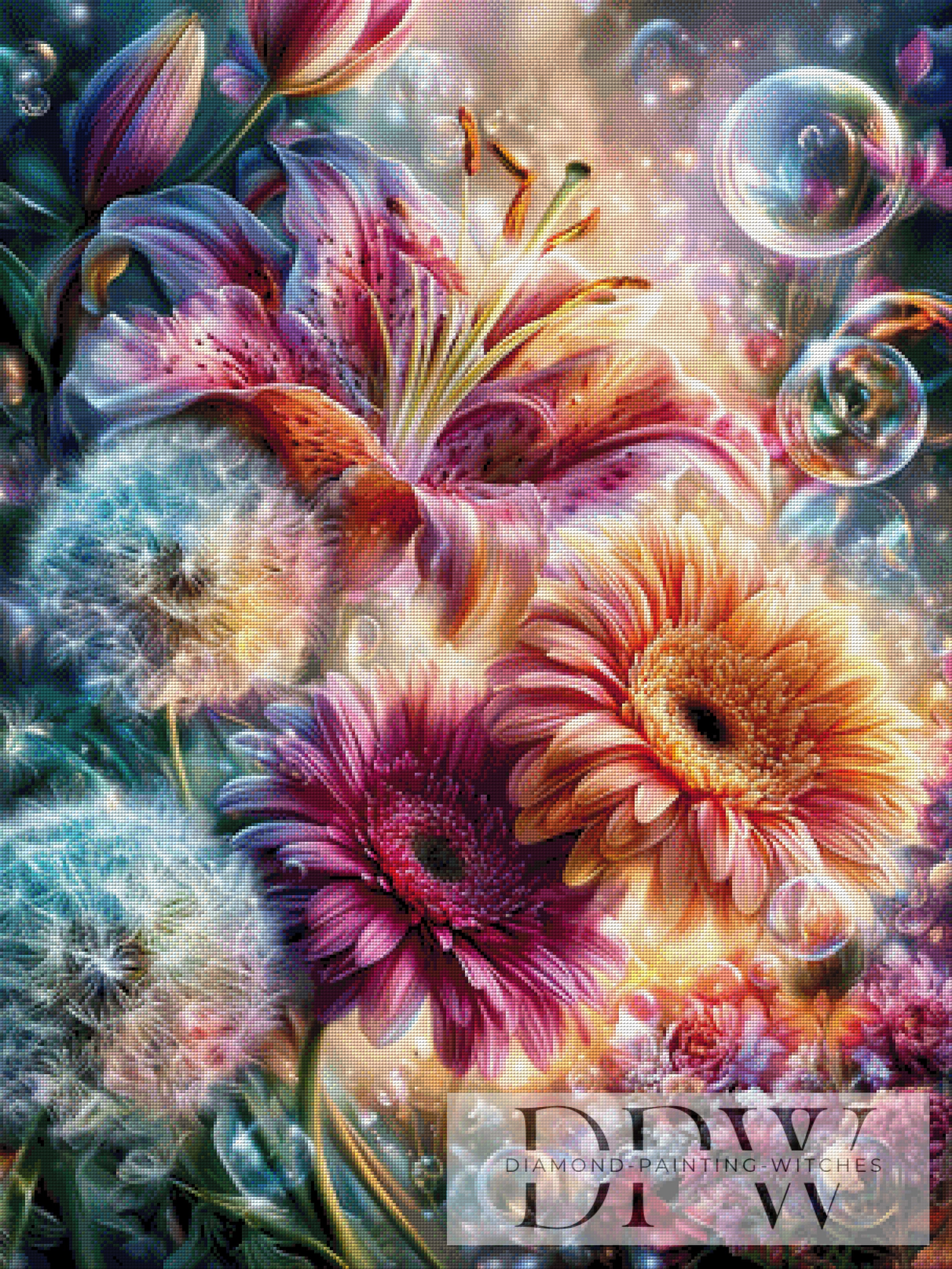 Lilien und Gerberas by ellufija mit 380 Farben