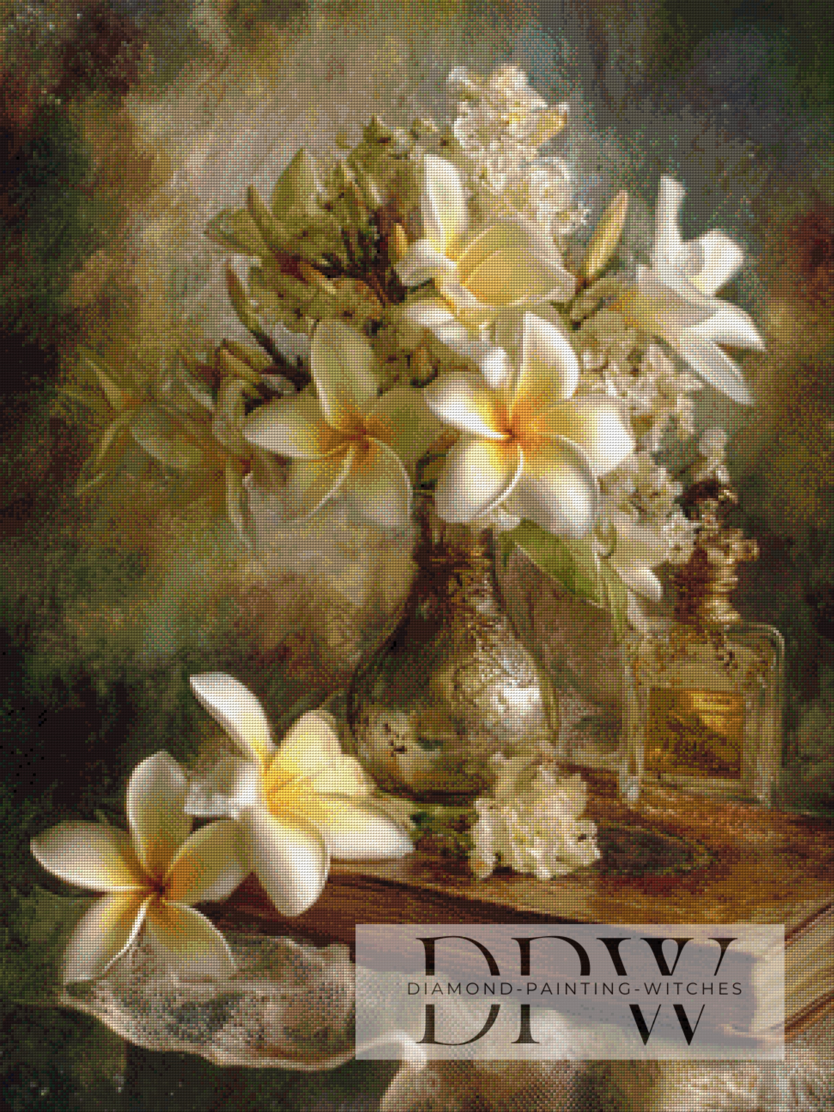 Frangipani Stillleben by Maggie mit 130 Farben