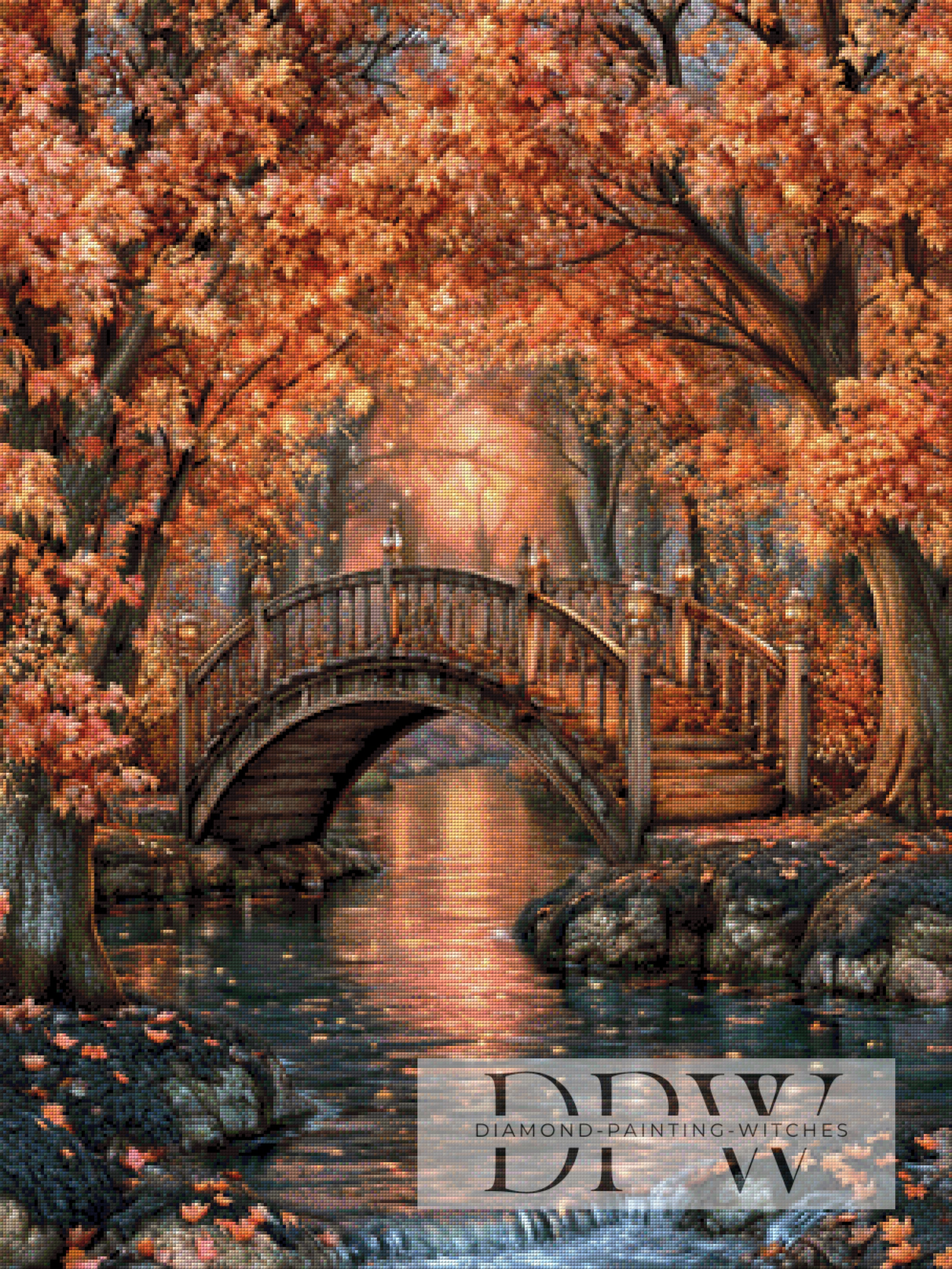 Herbstbrücke by CreatiVart mit 190 Farben