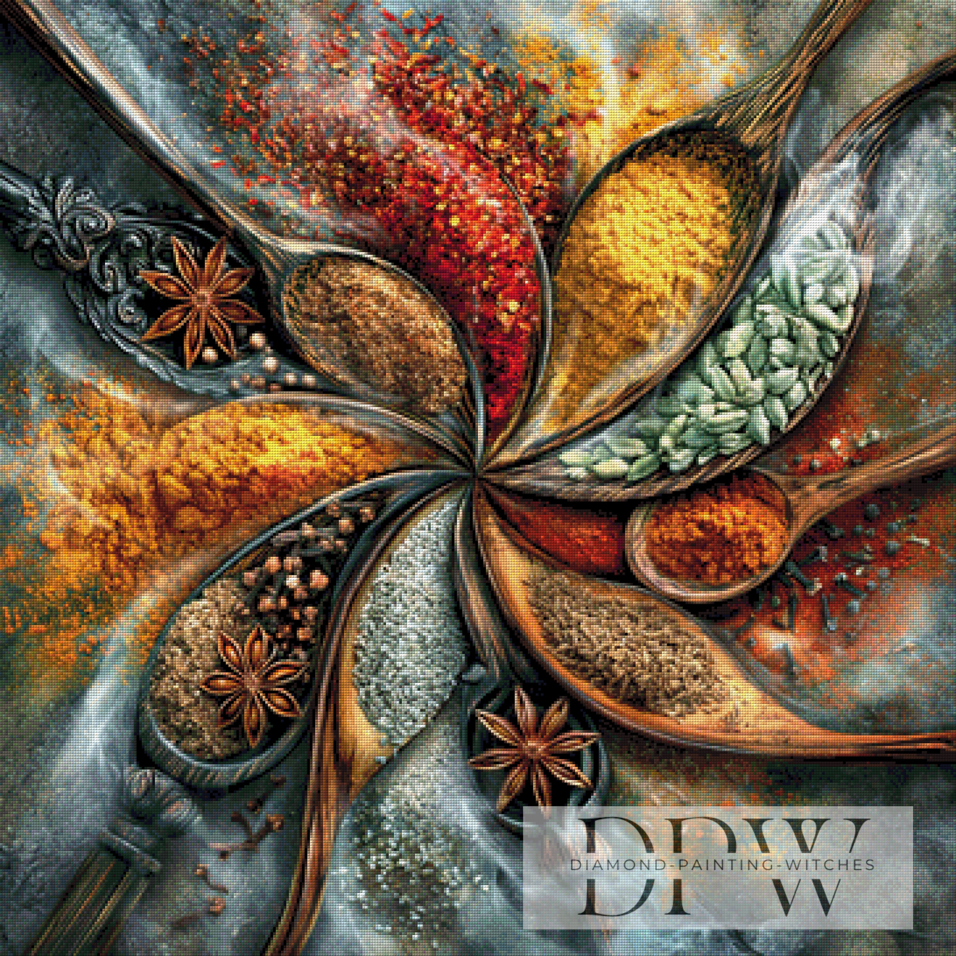 Swirly Indian Spices by Pixxel Pics mit 270 Farben