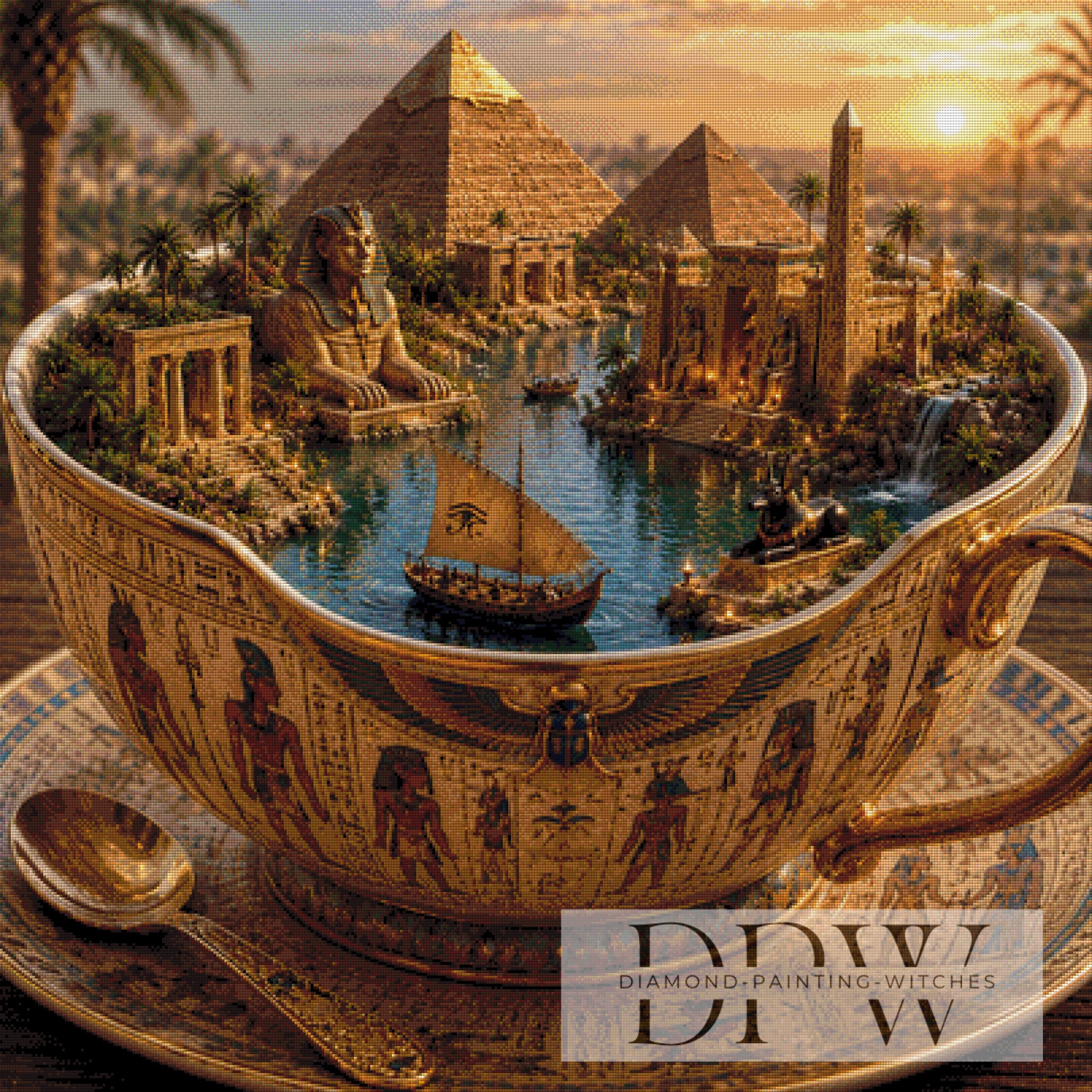 Egyptian mug by Heike W mit 170 Farben