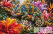 Tropical Chameleon by Biggilee_Art mit 420 Farben