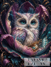 Fluffy Owl by Biggilee_Art mit 210 Farben