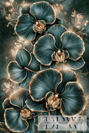 Schwarzgoldene Orchideen by Casalla Vendetta mit 150 Farben
