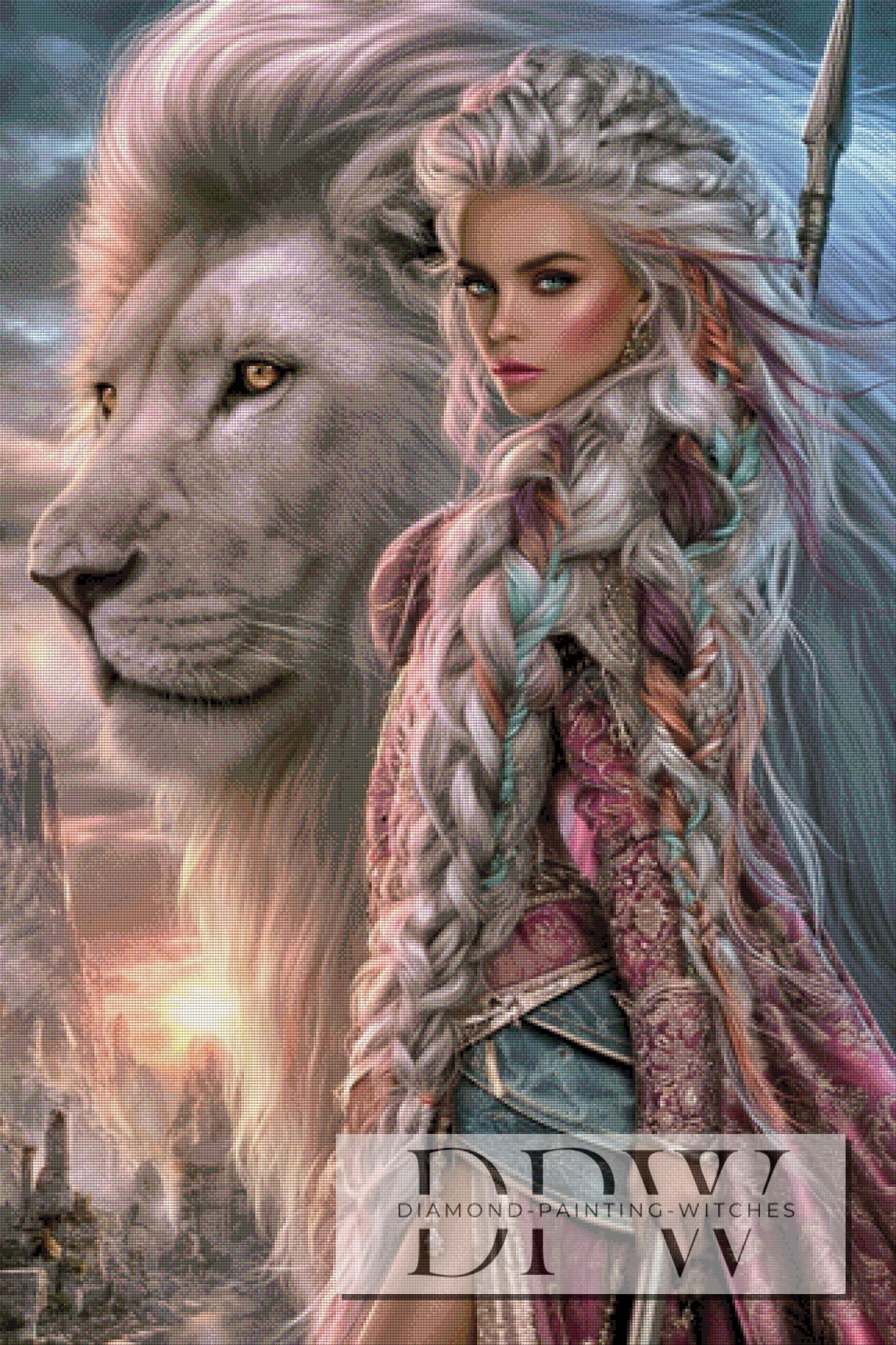 Silver Lion Warrior by Maggie mit 190 Farben