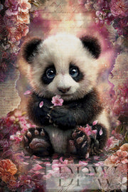 Vintage Panda by ellufija mit 220 Farben