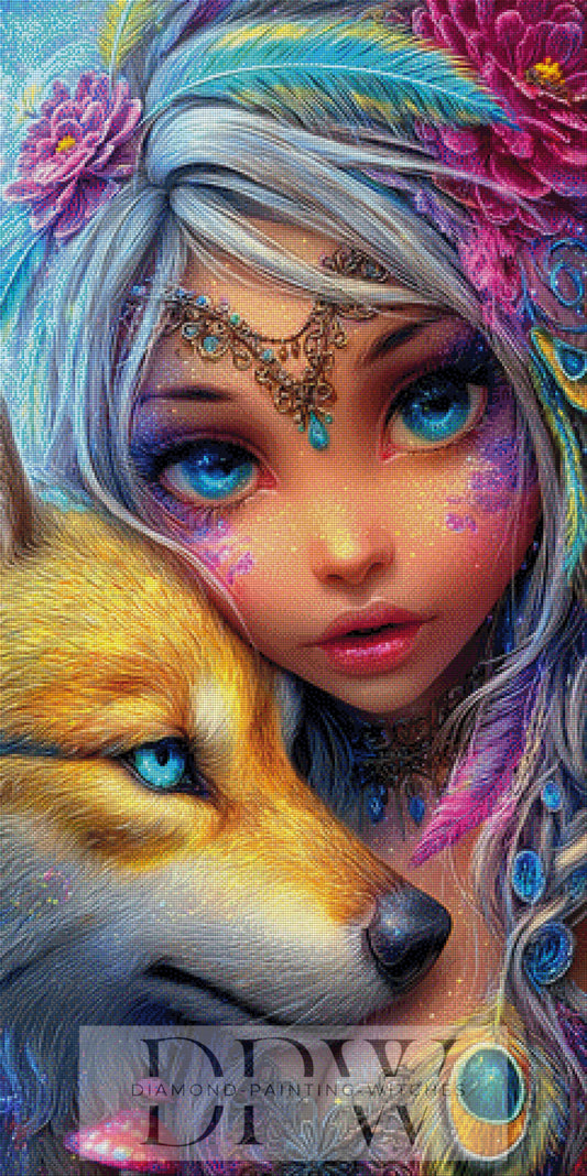 Fuchsflüstern by Elly_A.I. 60x120cm mit 400 Farben DPW-6010