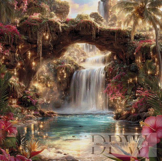 Paradies 2 by Lisa Morgan 90x90cm mit 260 Farben DPW-6042