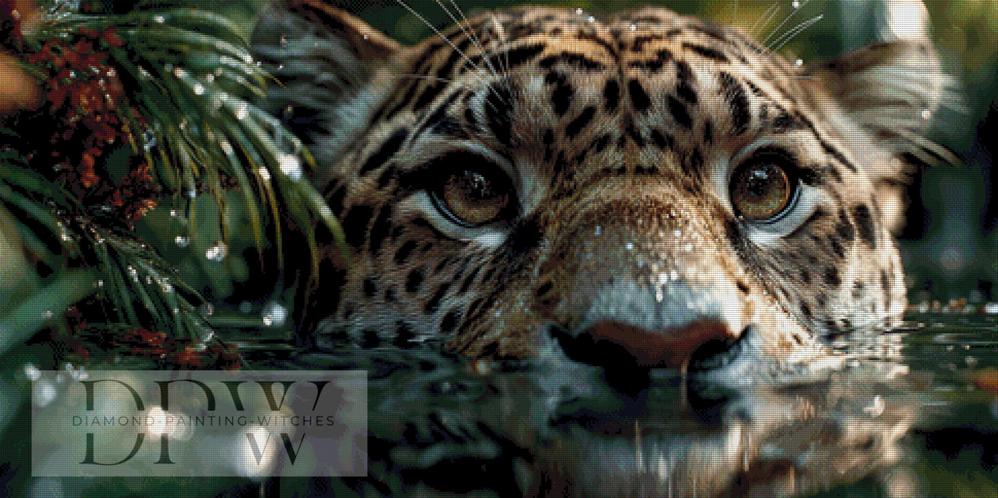 Jagd im Wasser by QN 120x60cm 150 Farben DPW-6047