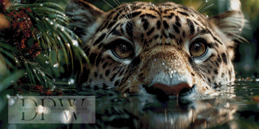 Jagd im Wasser by QN 120x60cm 150 Farben DPW-6047