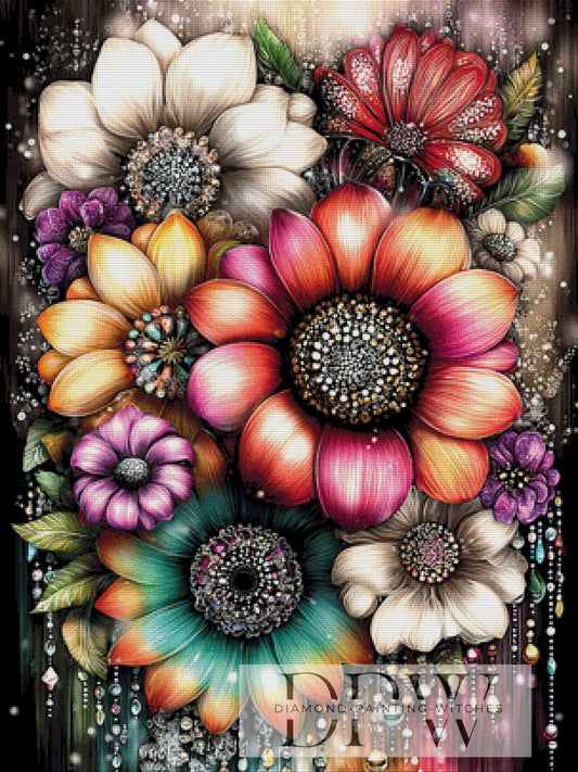 Funkelblüten by theA.art 75x100 360 Farben DPW-6067