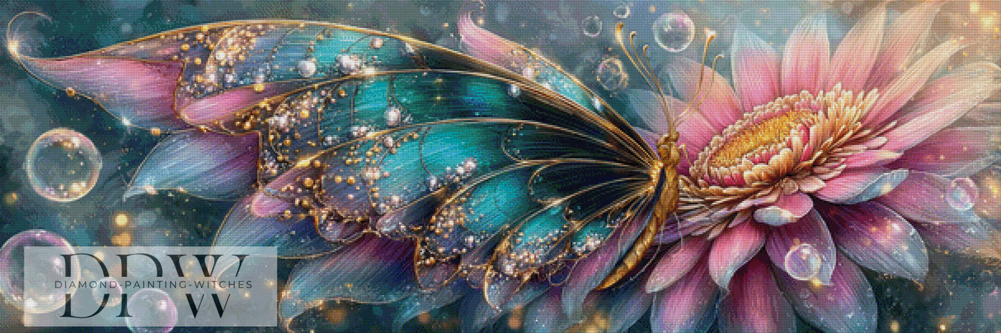 Flügelschimmer by theA.art 150x50cm mit 300 Farben DPW-6069
