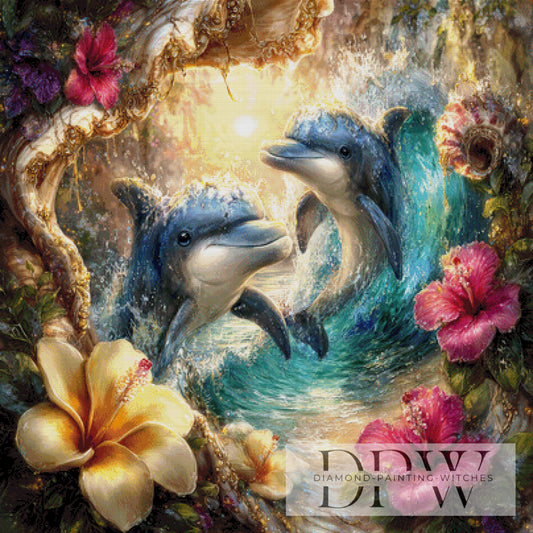 Delfinträume im Blütenmeer I by Lisa Morgan mit 370 Farben