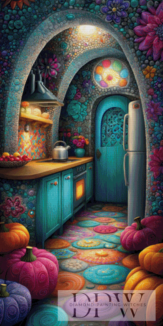 Im Herzen des farbigen Steins by Elly_A.I. 60x120cm mit 330 Farben DPW-6121