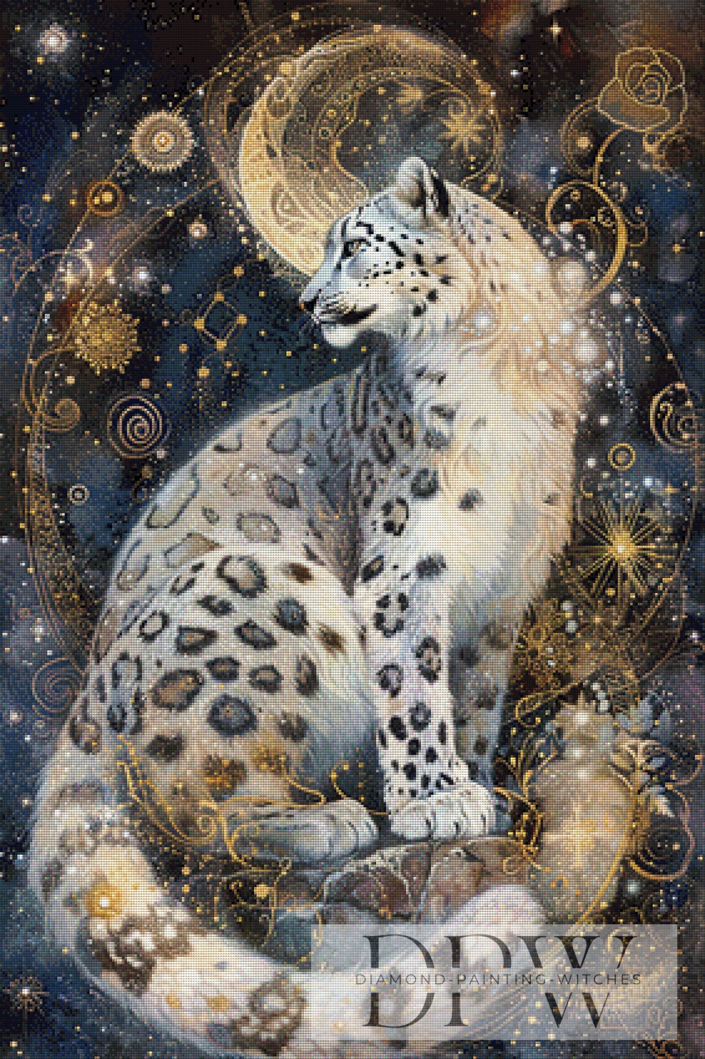 Celestial Snow Guardian by Catill 70x105cm mit 160 Farben DPW-6133