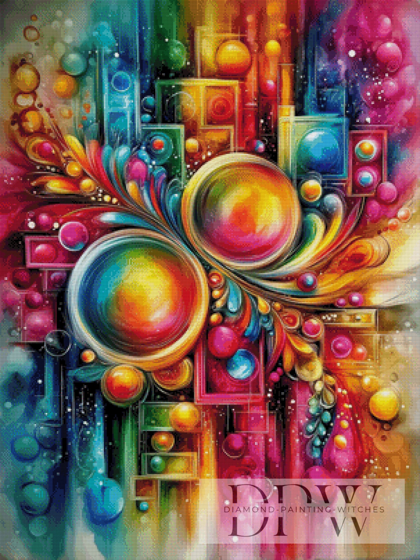 Abstrakte Kugelwelt by CleoDora mit 400 Farben